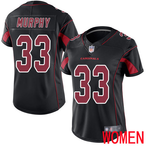 Arizona Cardinals Limited Black Women Byron Murphy Jersey NFL Football #33 Rush Vapor Untouchable